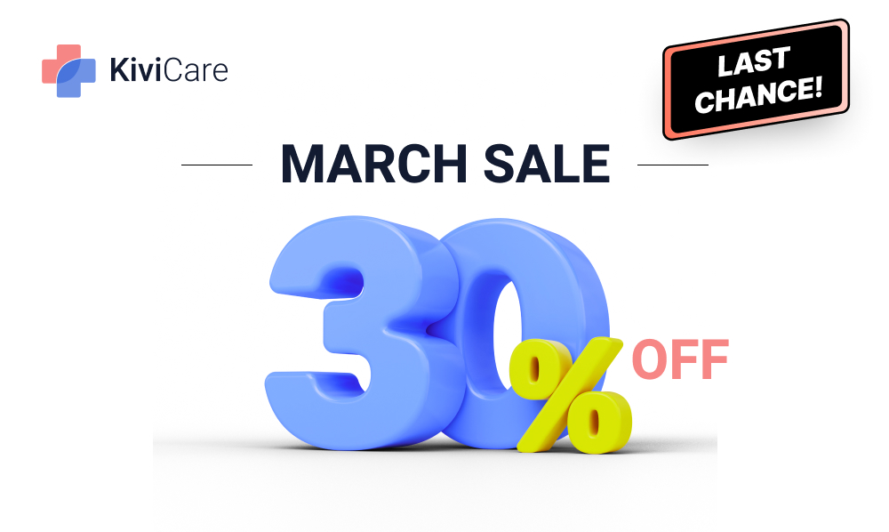 <strong>Iqonic March Sale – 30% OFF KiviCare Products! Grab it Now!</strong>