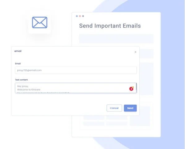 Patient Alerts and Notifications | Clinic Management Solution with Notification | KiviCare